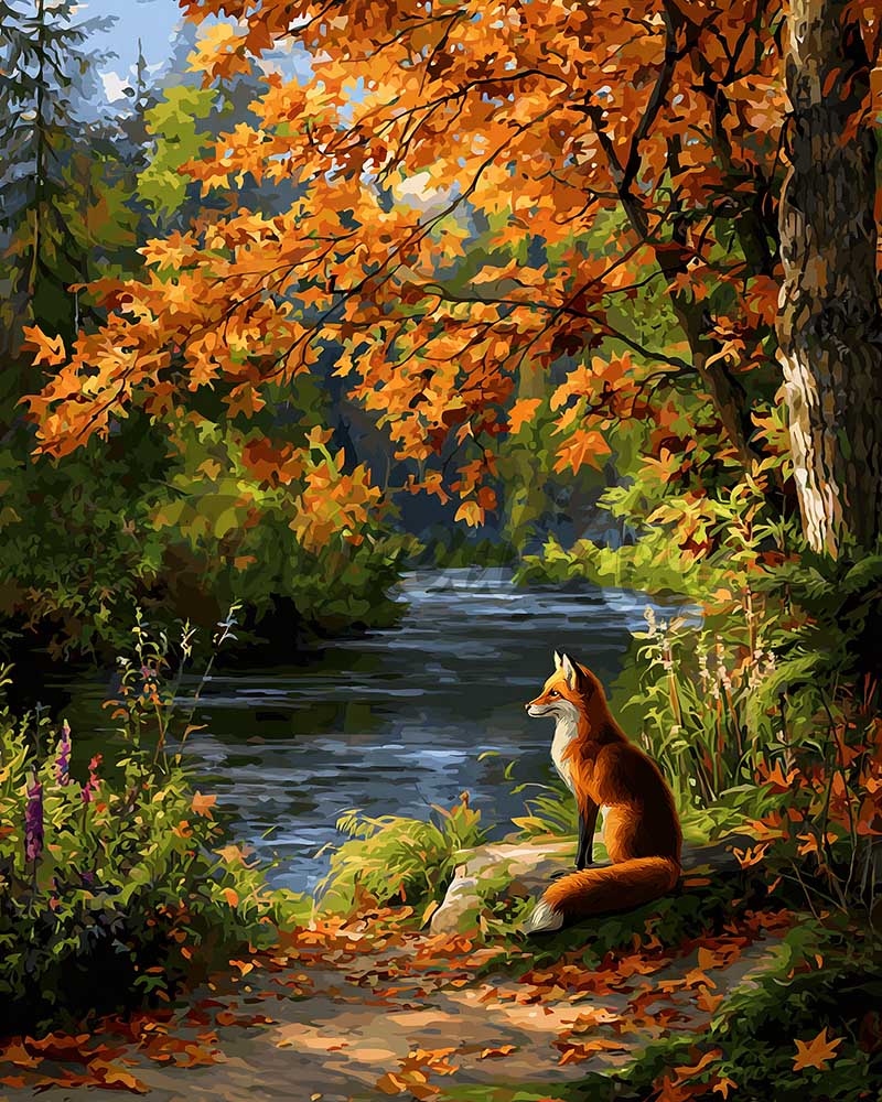 Diamond Painting - Red Fox by River