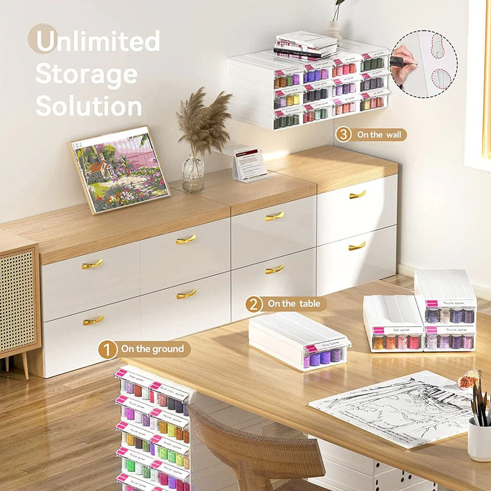 Diamond Painting round storage boxes accessories - Image 3