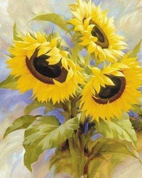 Diamond Painting - Small Sunflowers