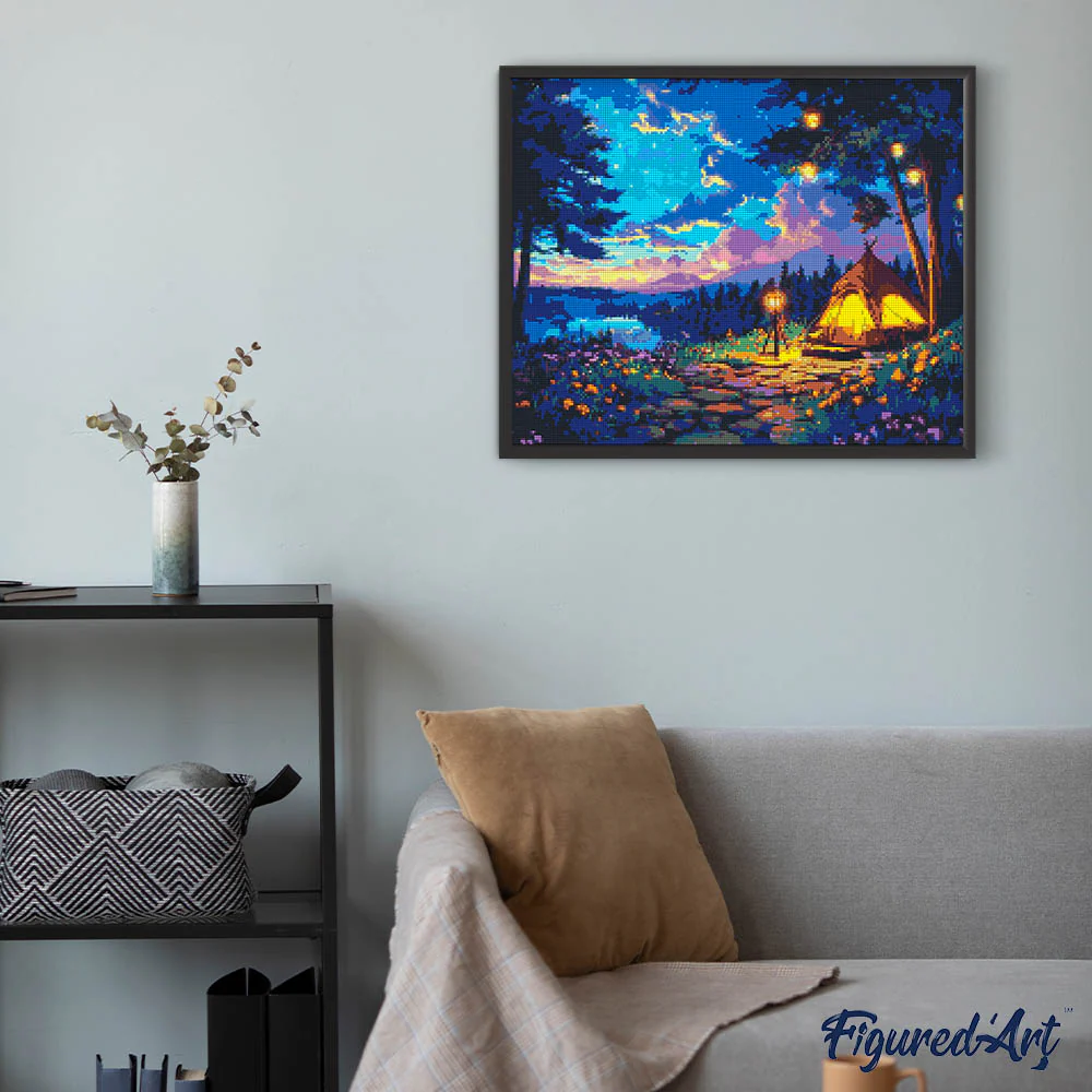 Diamond Painting - Starlit Camping Night - Image 2