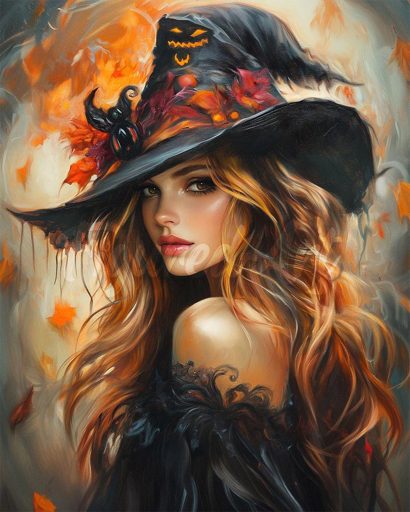 Diamond Painting - The Pretty Witch canvas already framed