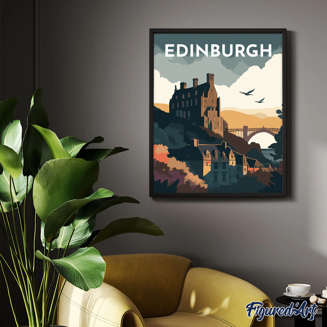Diamond Painting - Travel Poster Edinburgh - Image 2