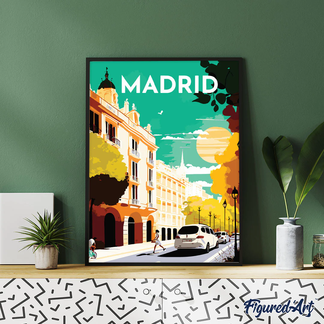 Diamond Painting - Travel Poster Madrid - Image 2