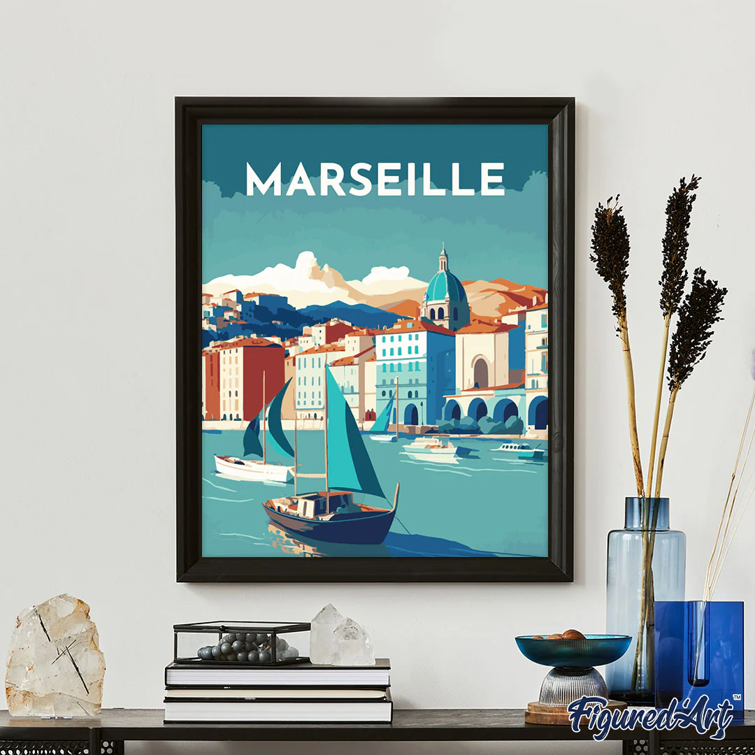 Diamond Painting - Travel Poster Marseille - Image 2