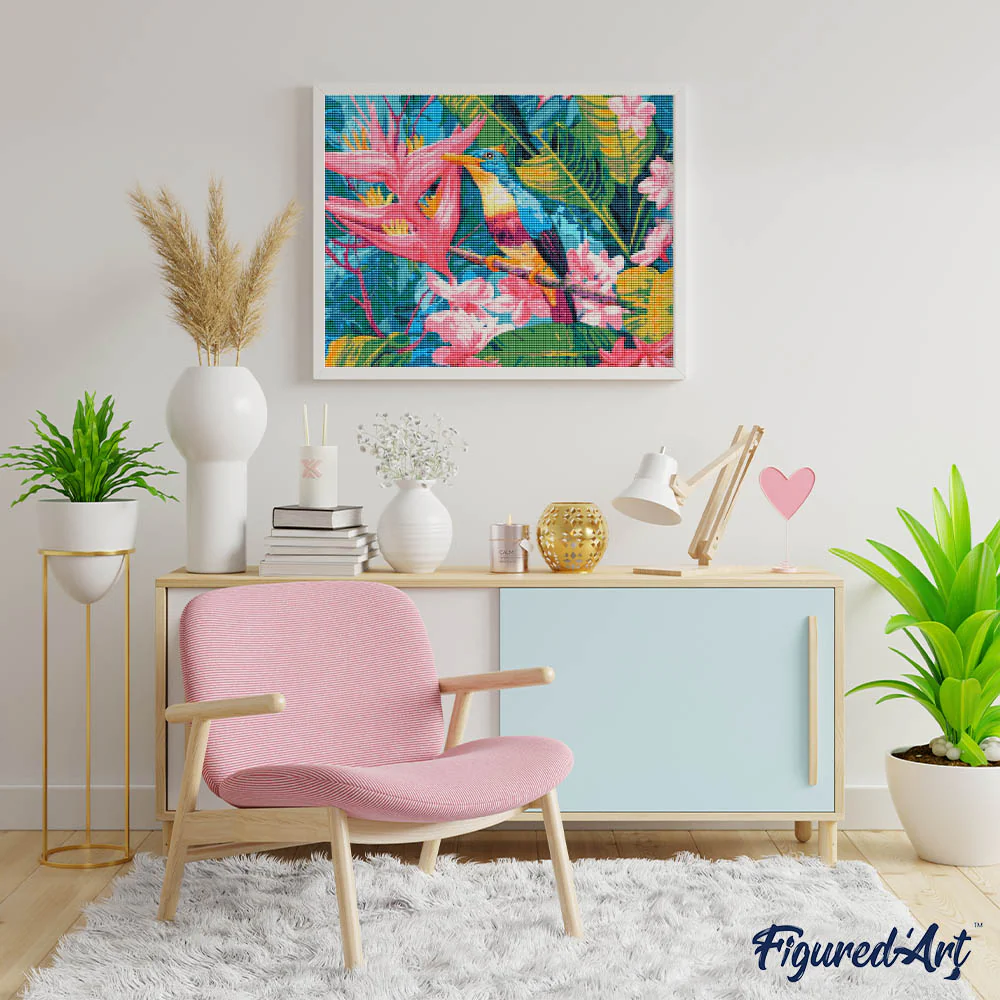 Diamond Painting - Tropical Jungle Bird - Image 2