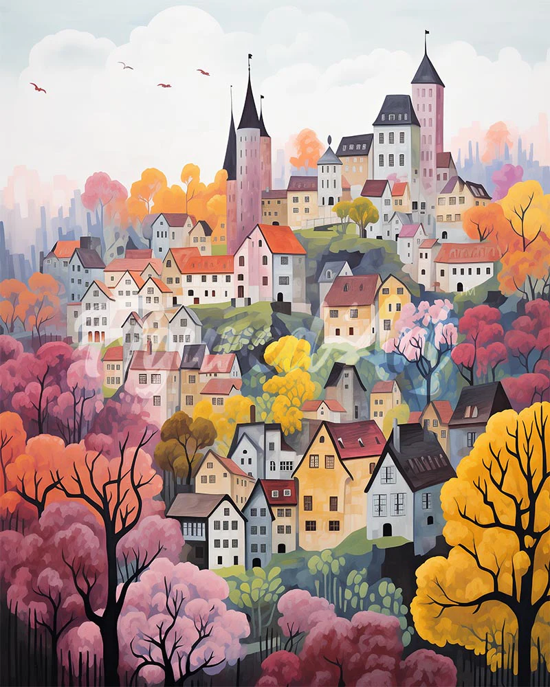 Diamond Painting - Violet Enchanted Village