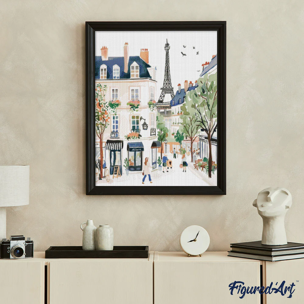 Diamond Painting - Watercolour Paris Street - Image 2