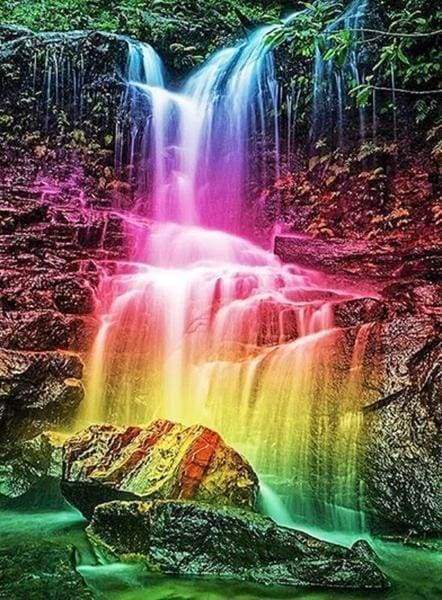 Diamond Painting - Waterfall Multi Colors