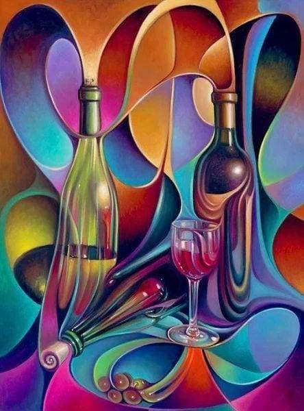 Diamond Painting - Wine Design