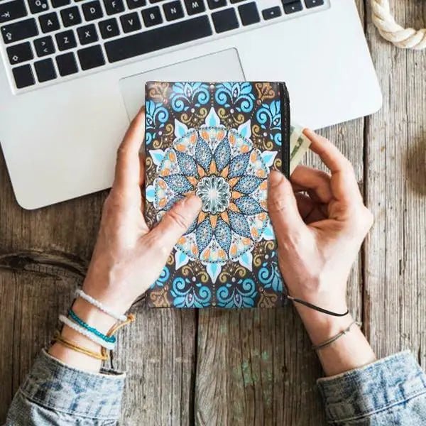 Diamond Painting Wrist Bag Mandala Blue - Image 3