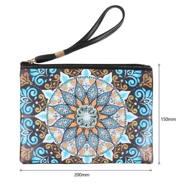 Diamond Painting Wrist Bag Mandala Blue - Image 6