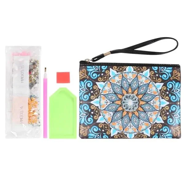 Diamond Painting Wrist Bag Mandala Blue - Image 7