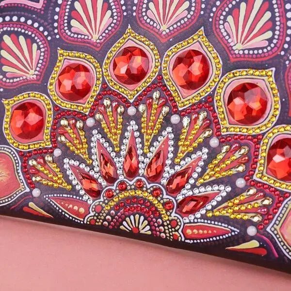 Diamond Painting wrist bag red peacock - Image 3