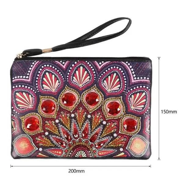 Diamond Painting wrist bag red peacock - Image 7