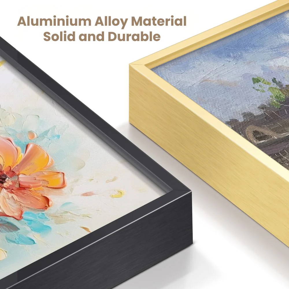 DIY Aluminum Frame - 50×65 cm inner frame Black