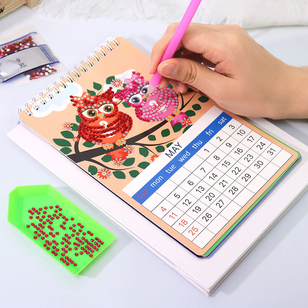 DIY Art Diamond Painting Desk Calendar 2025 - Image 11