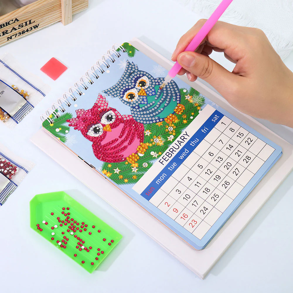 DIY Art Diamond Painting Desk Calendar 2025 - Image 6