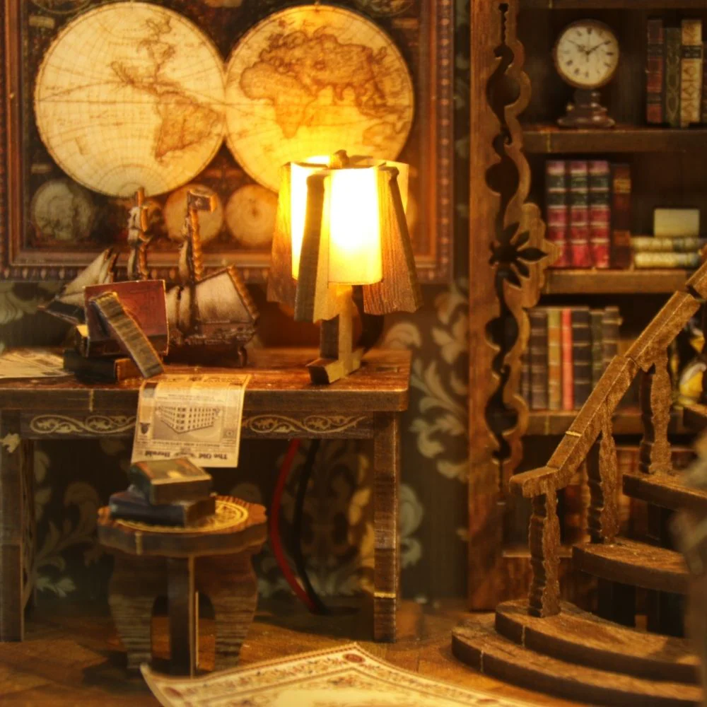 DIY Book Nook Kit - Antique Library Room - Image 5