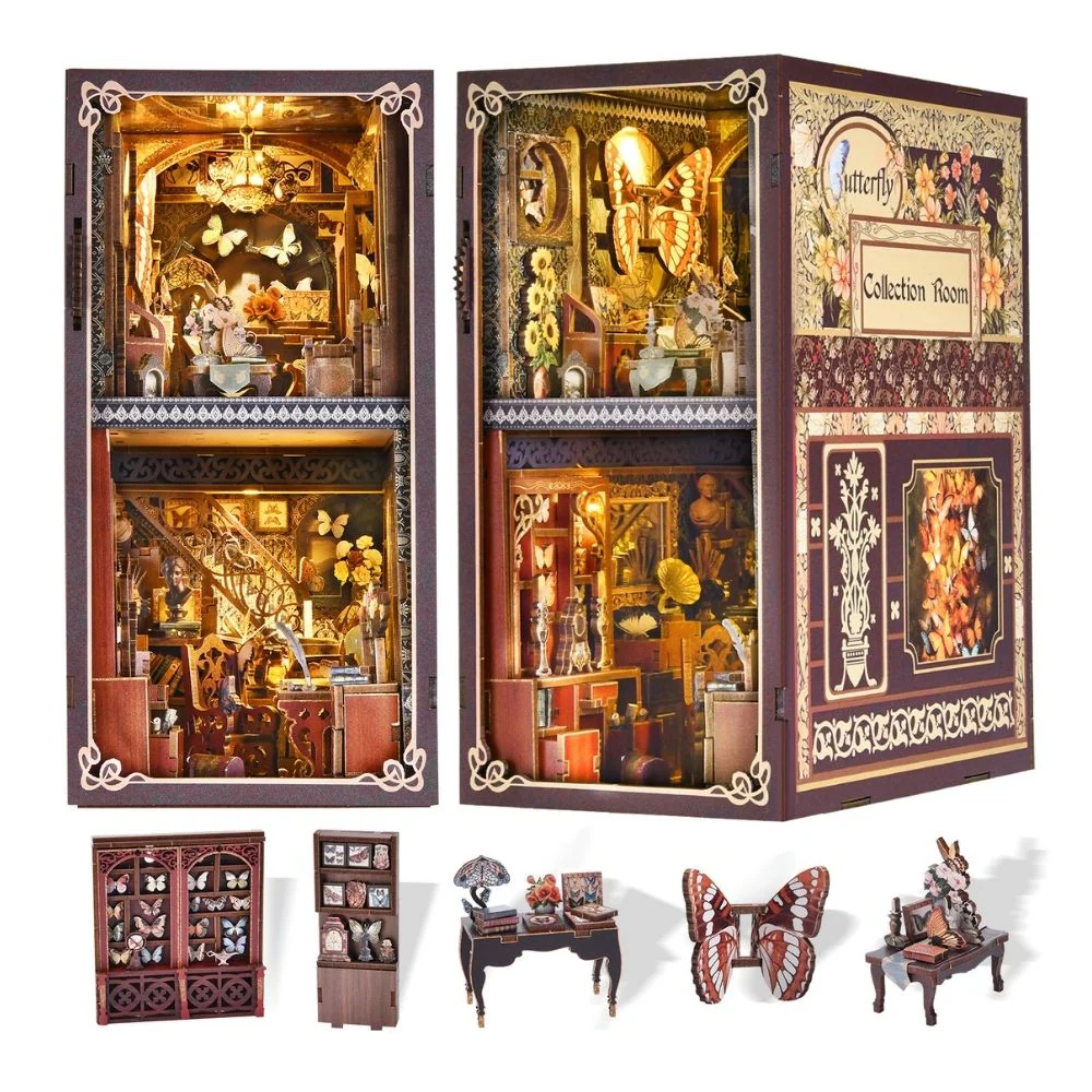 DIY Book Nook Kit - Butterfly Collection Room - Image 4
