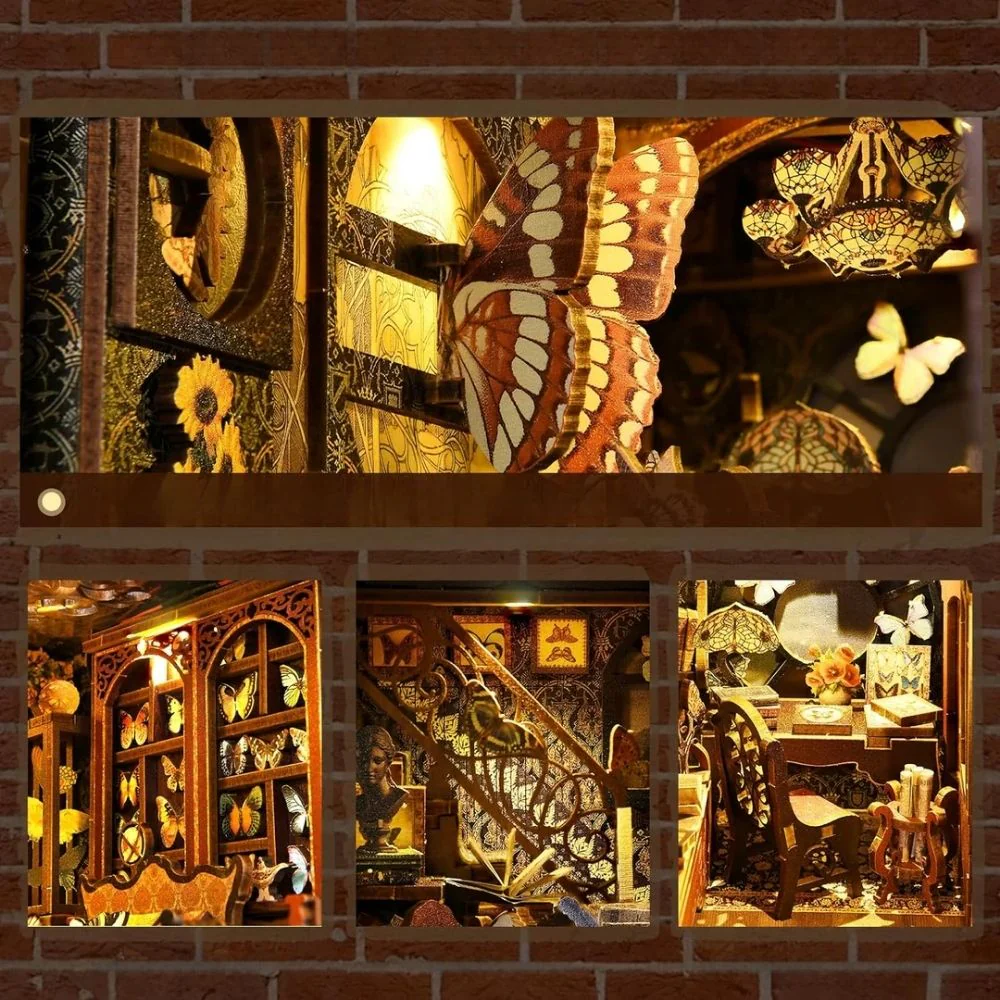 DIY Book Nook Kit - Butterfly Collection Room - Image 9