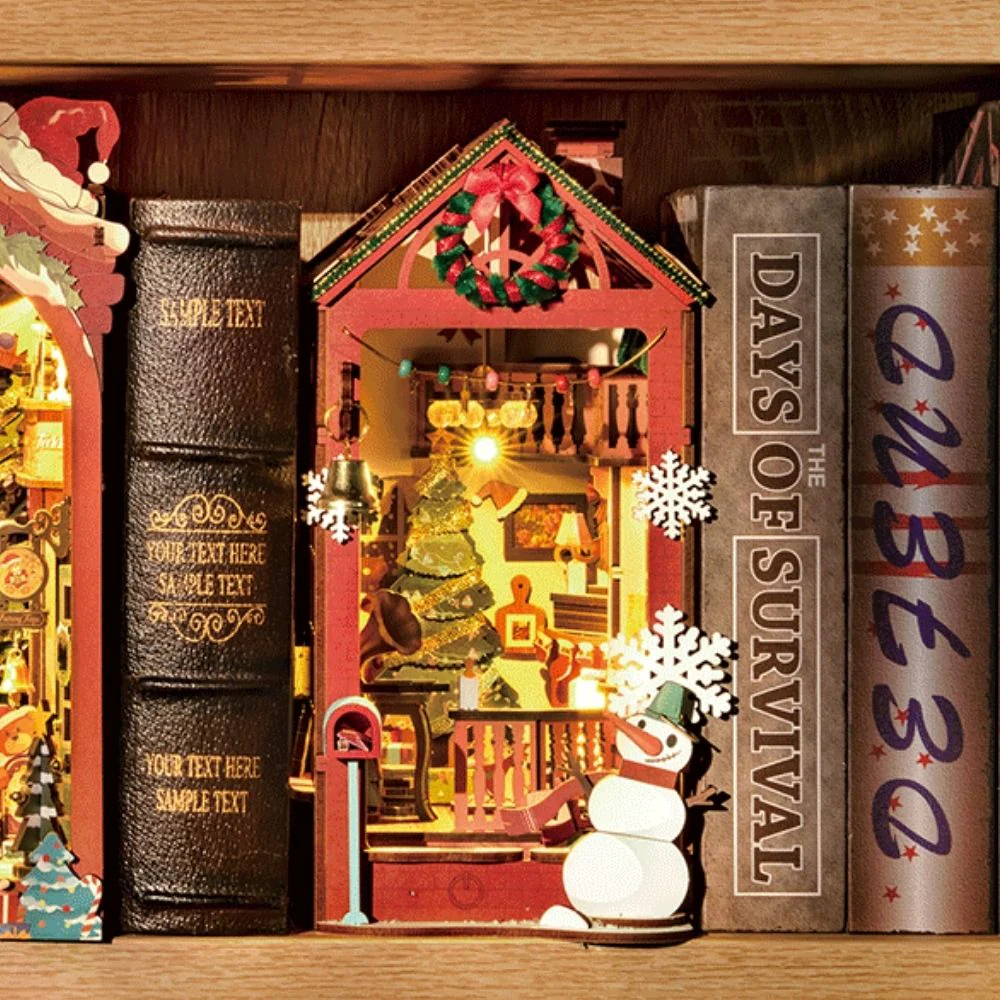 DIY Book Nook kit - Christmas Indoor Scene - Image 10