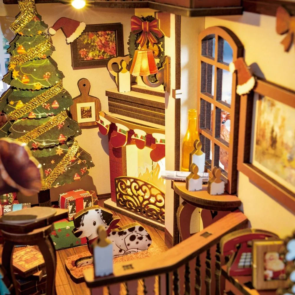 DIY Book Nook kit - Christmas Indoor Scene - Image 6