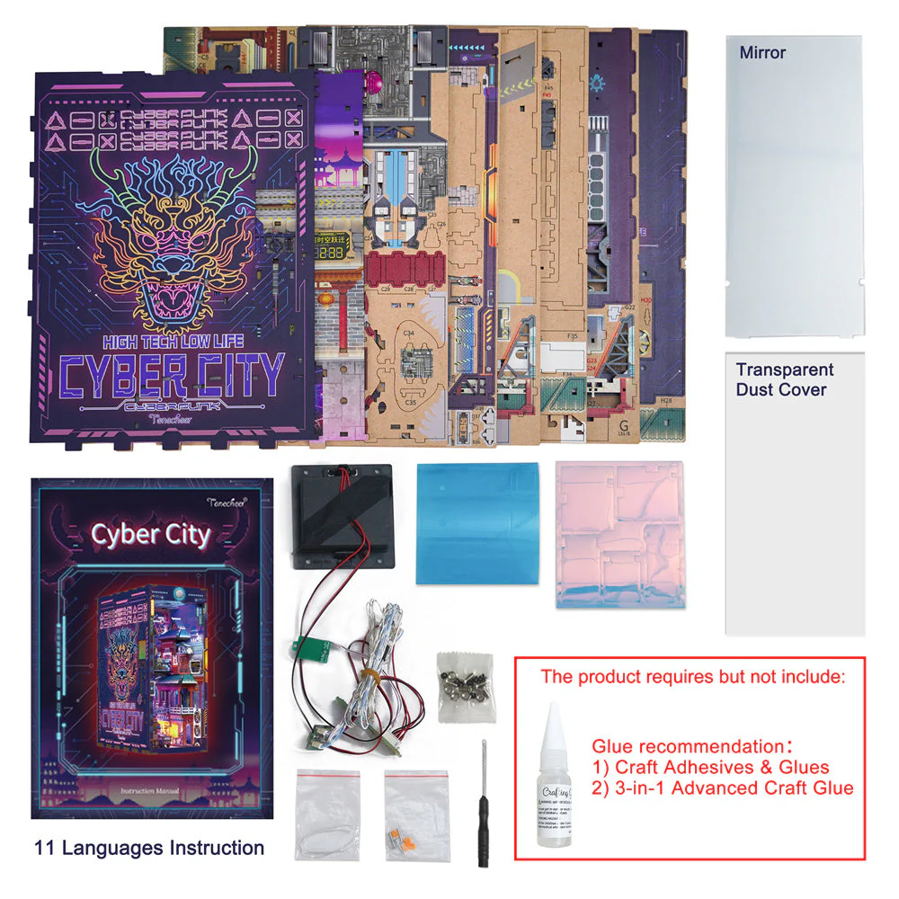 DIY Book Nook Kit - Cyber City - Image 8