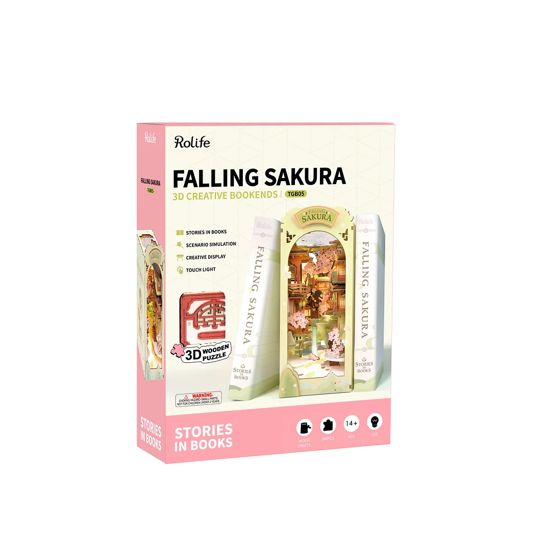 DIY Book Nook kit - Falling Sakura - Image 6