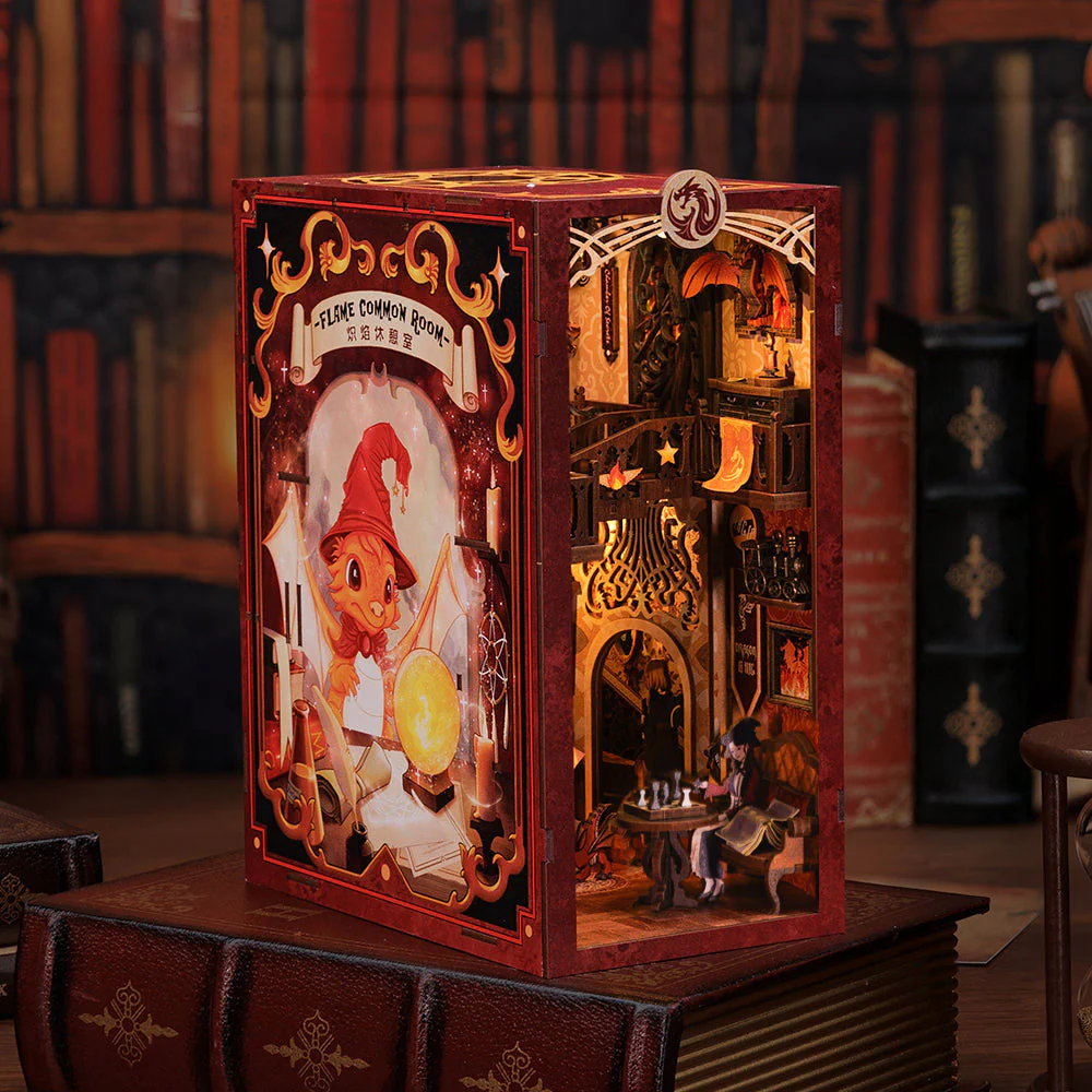 DIY Book Nook Kit - Flame Common Room - Image 3