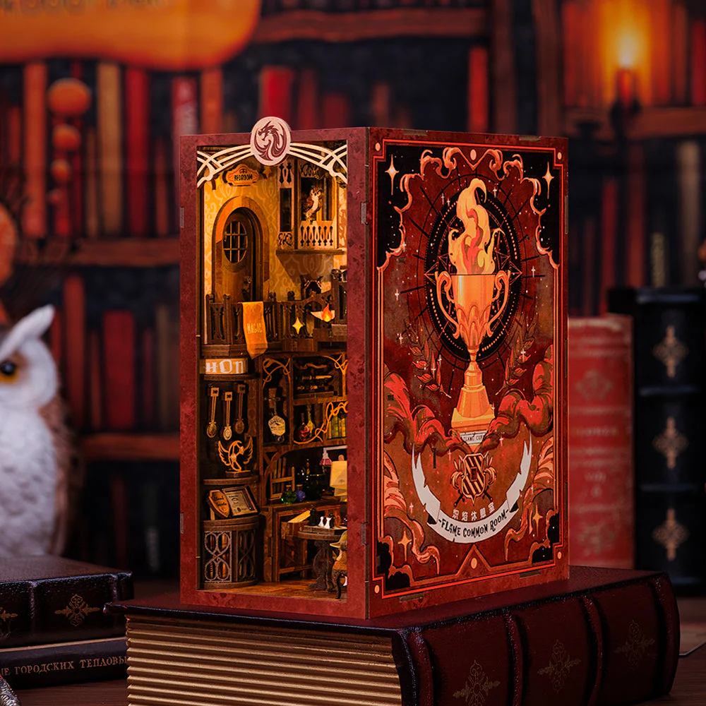 DIY Book Nook Kit - Flame Common Room - Image 4