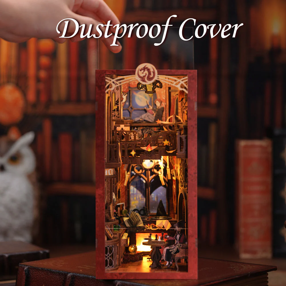 DIY Book Nook Kit - Flame Common Room - Image 8