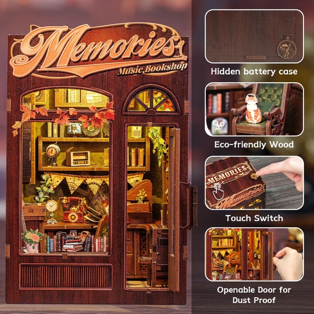 DIY Book Nook Kit - Memories Music Bookshop - Image 10