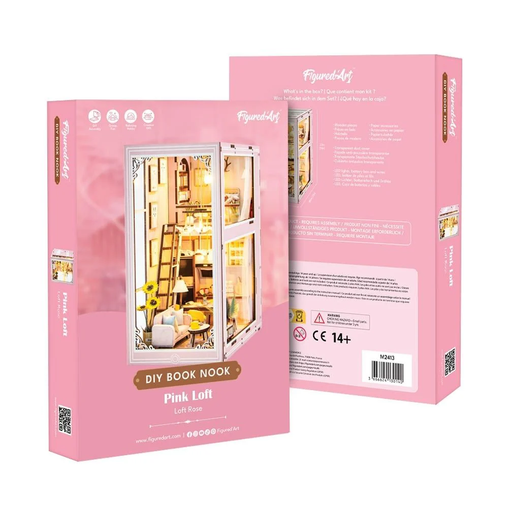 DIY Book Nook Kit - Pink Loft - Image 2