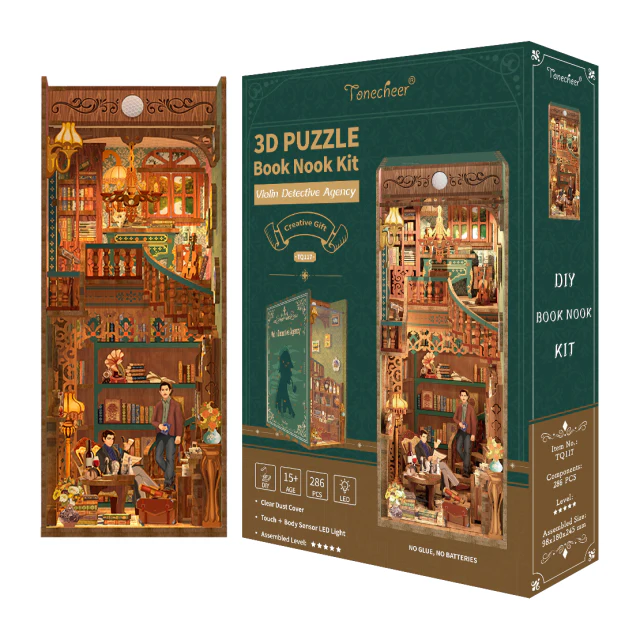 DIY Book Nook Kit - Violin Detective Agency - Image 2