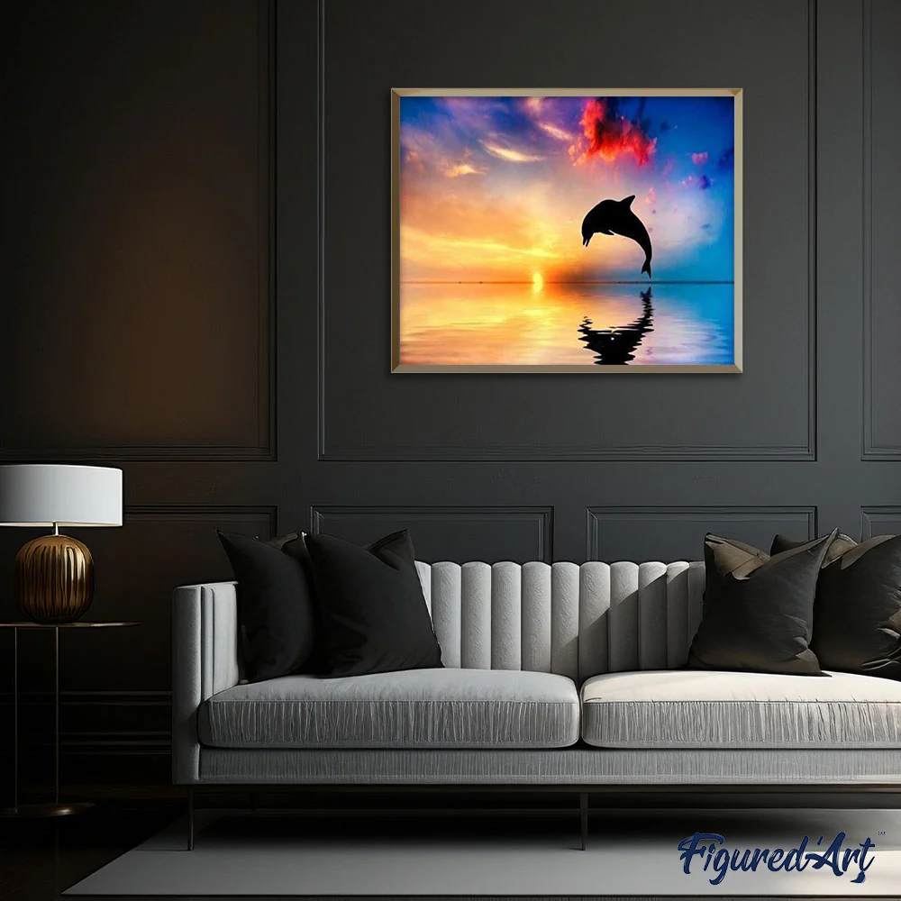 Dolphin at Sunset - Image 3