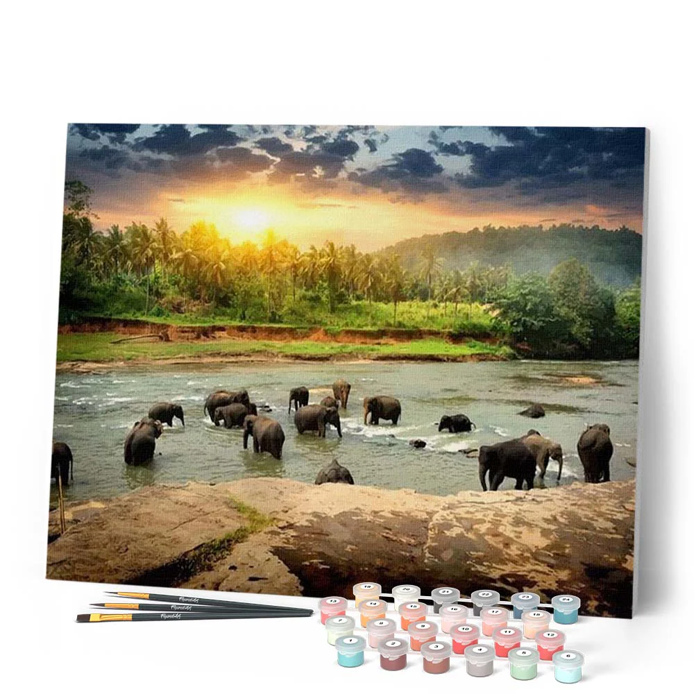 Elephants in the River - Image 2