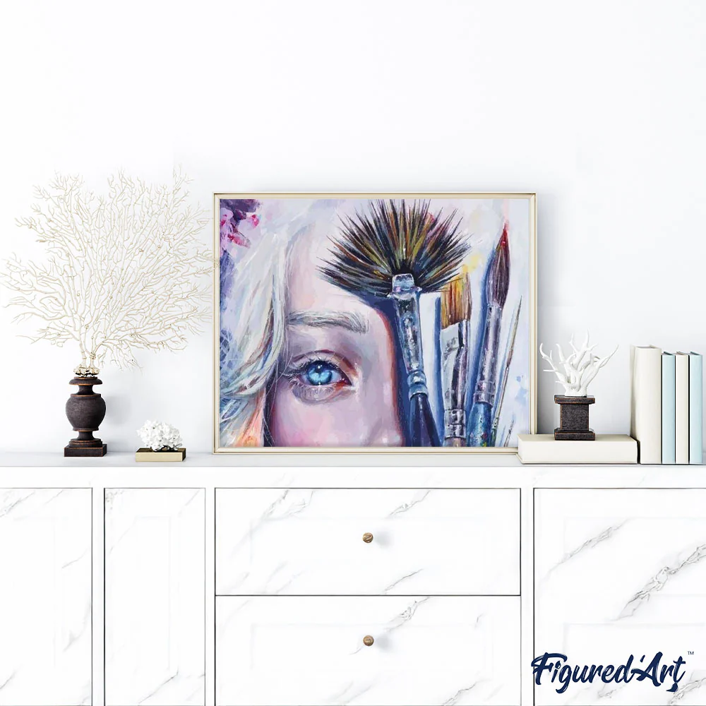Face and Brushes - Image 3