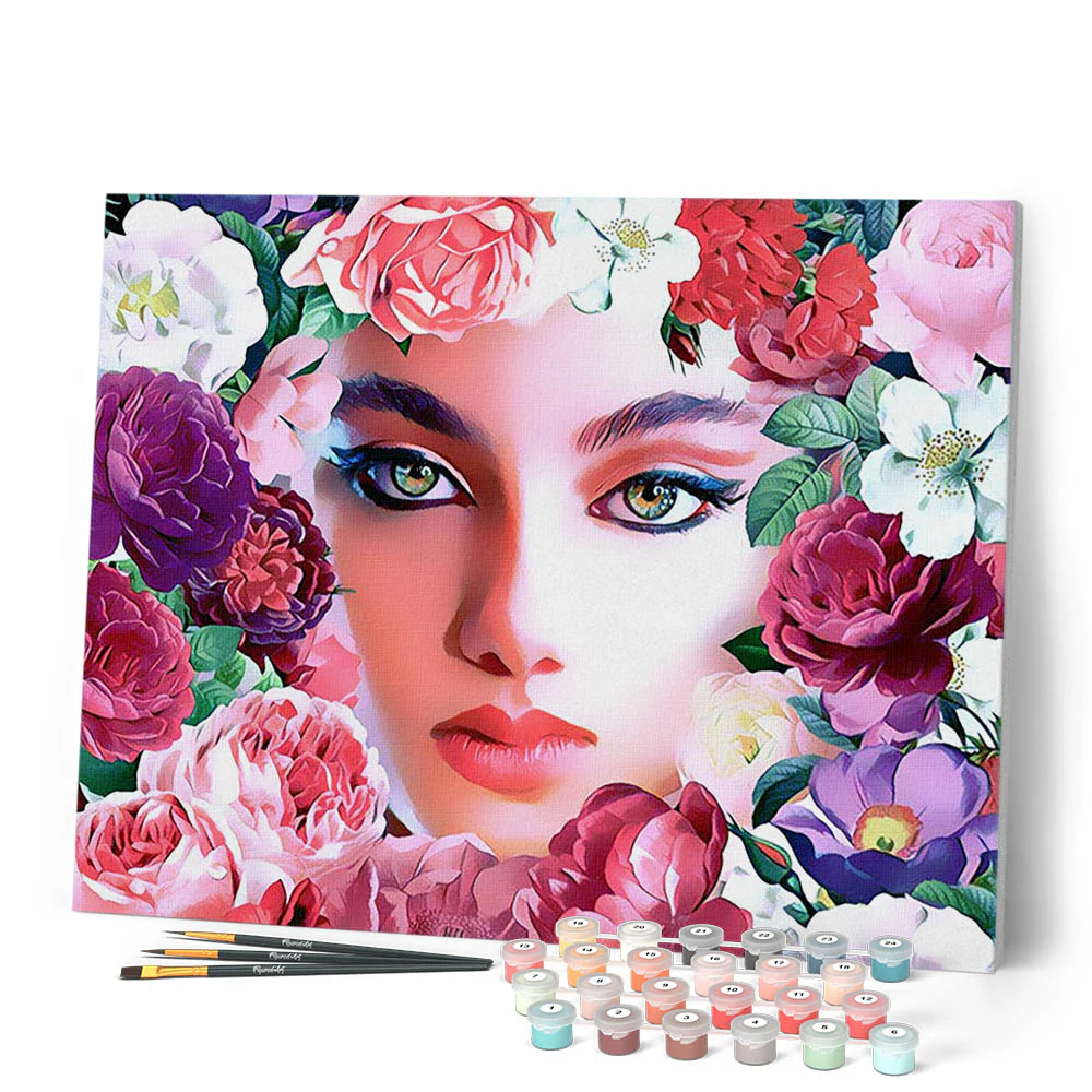 Face and flowers 2 - Image 2