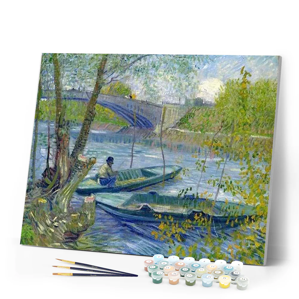 Van Gogh - Fishing in Spring - Image 2