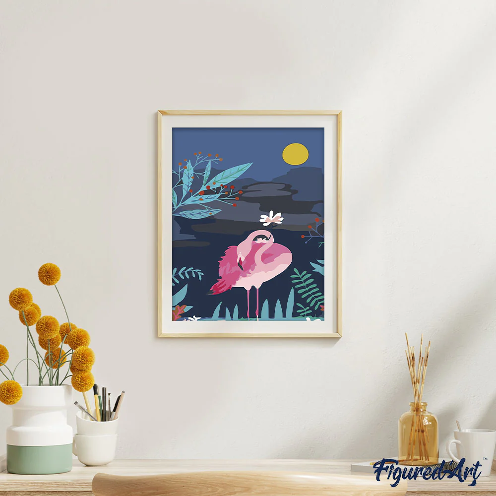 Flamingo at Night - Image 3