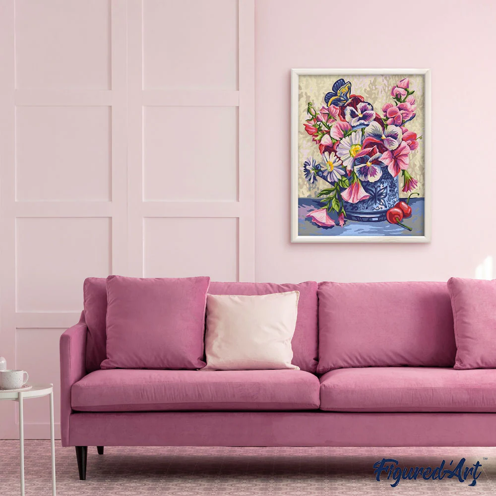Flowers with Cherries - Image 3