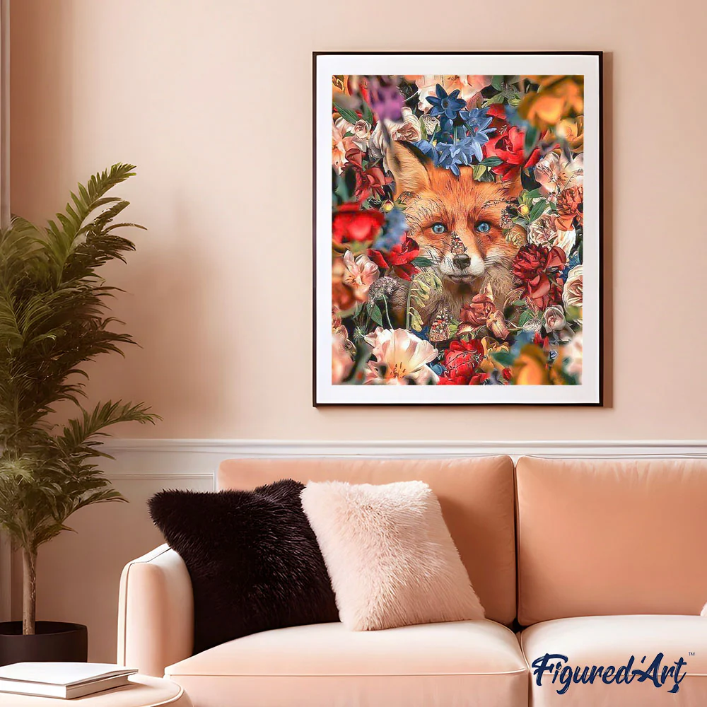Fox hiding in the flowers - Image 3