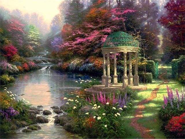 Garden and River