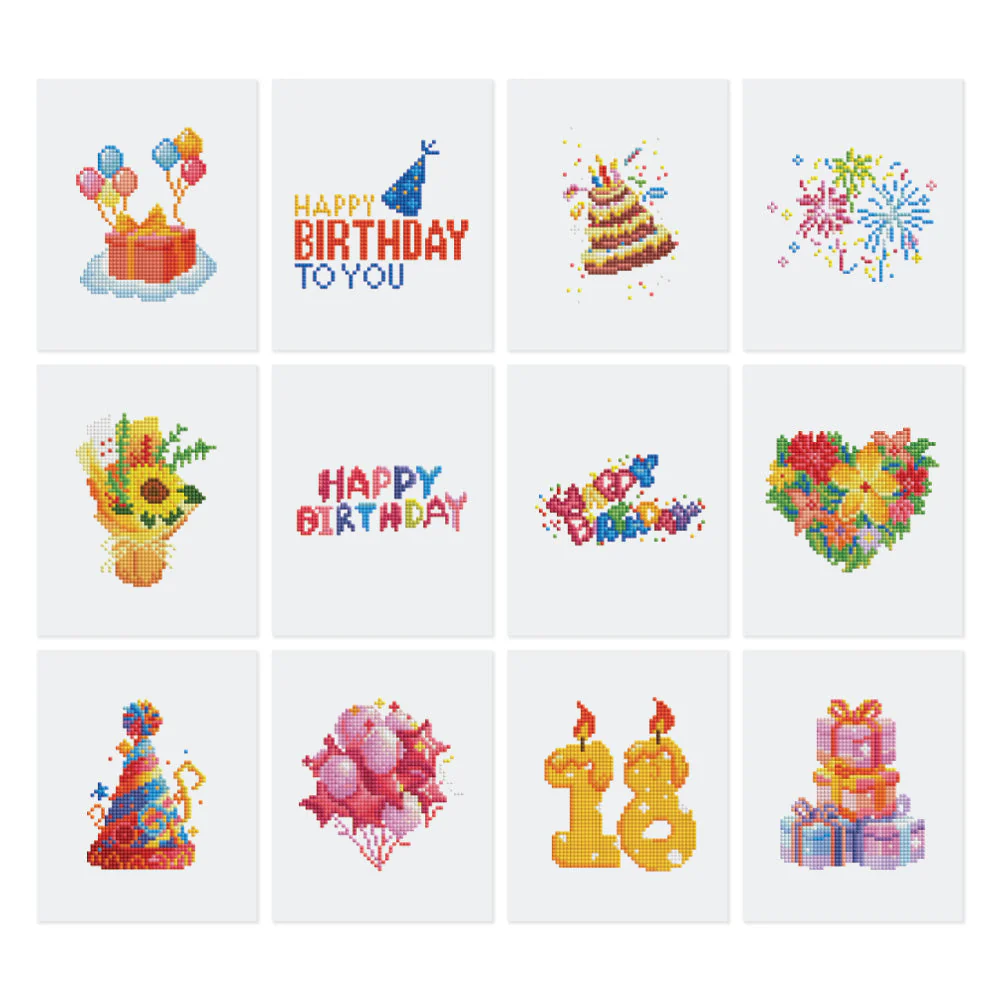 Gem Painting kit - Happy Birthday series - Image 2