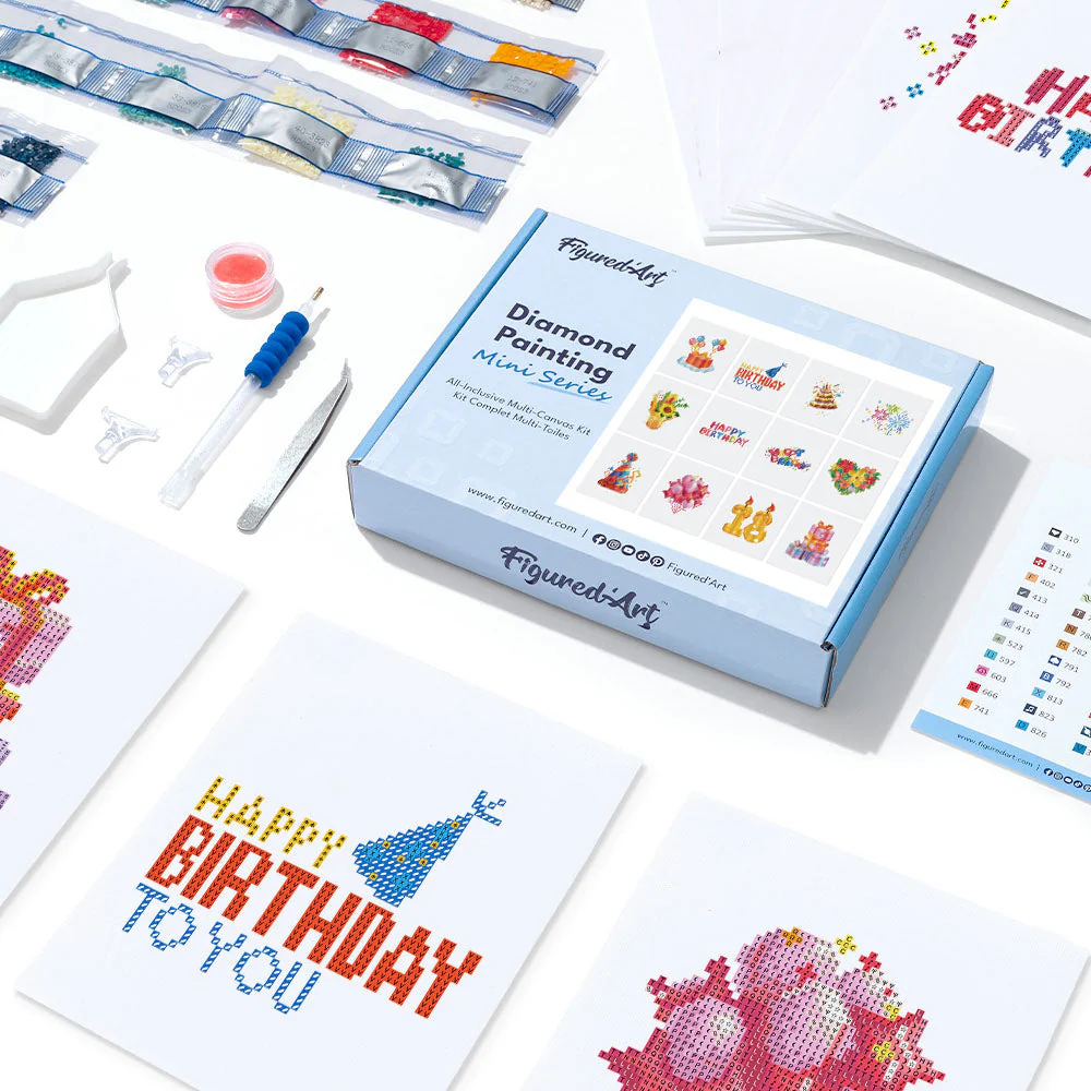 Gem Painting kit - Happy Birthday series - Image 3