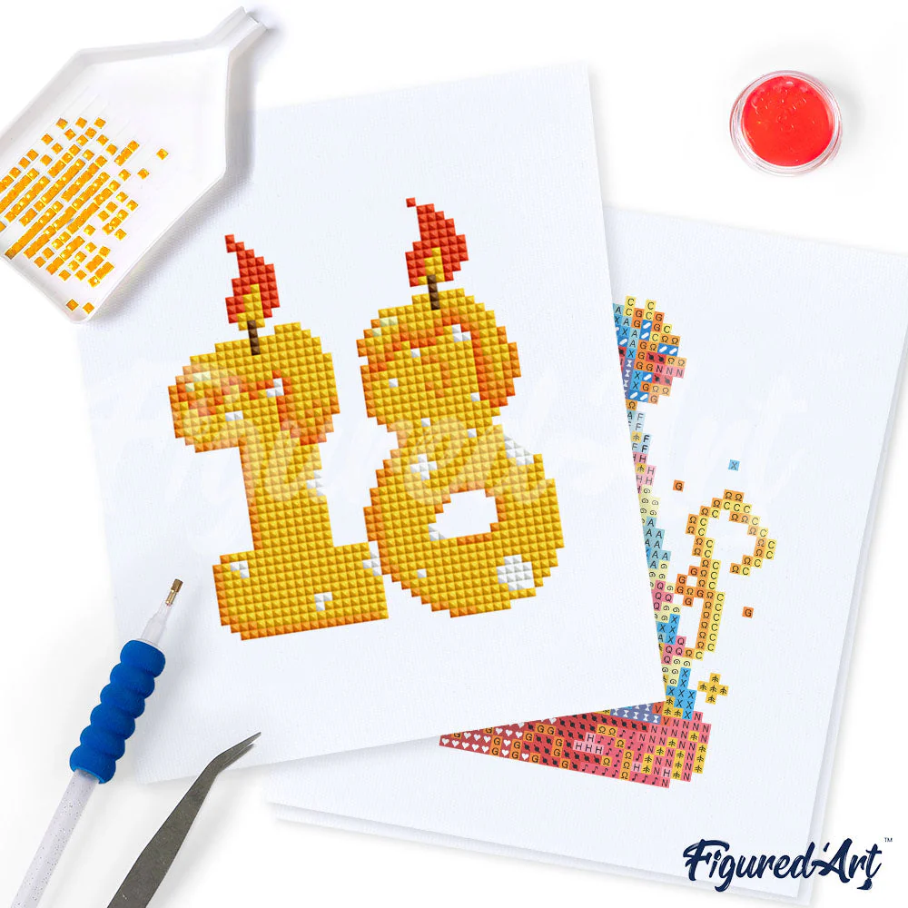Gem Painting kit - Happy Birthday series - Image 4