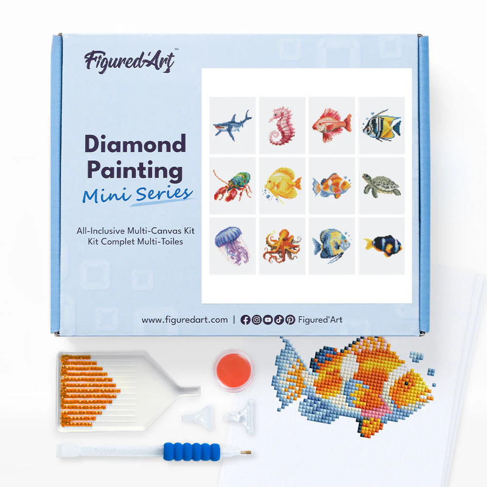 Gem Painting kit - Ocean Creatures series
