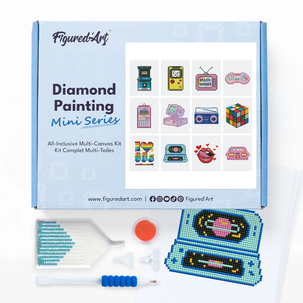 Gem Painting kit - Retro Gaming and Pop Culture series