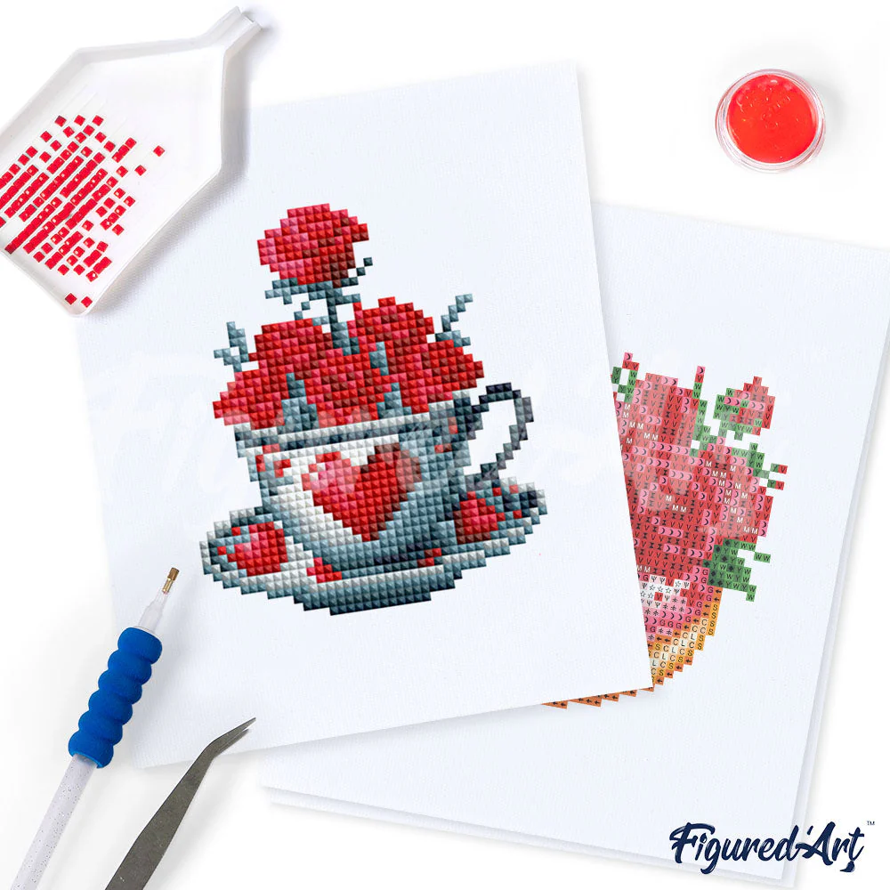 Gem Painting kit - Romantic Valentine's Day series - Image 4
