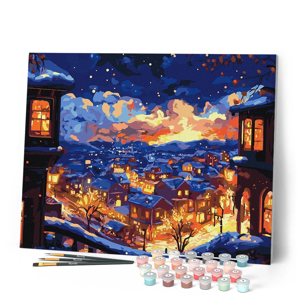 Glowing Winter Night - Image 2